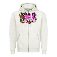 Oatmeal Heather Spoiled wife Mother's Day Zipper Hoodie - HowdyJamesFarm