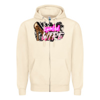 Sandshell Spoiled wife Mother's Day Zipper Hoodie - HowdyJamesFarm