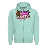 Seafoam Spoiled wife Mother's Day Zipper Hoodie - HowdyJamesFarm