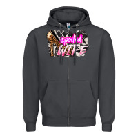 Smoke Spoiled wife Mother's Day Zipper Hoodie - HowdyJamesFarm