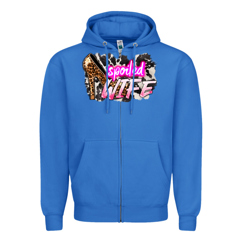 Spoiled Wife Mother's Day Zipper Hoodie by HowdyJamesFarm | Teevron