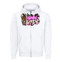 White Spoiled wife Mother's Day Zipper Hoodie - HowdyJamesFarm