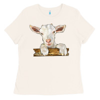 Bone baby cashmere goat Ladies Tee - LillyAllenDesigns