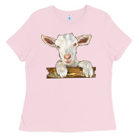 Bubblegum Pink baby cashmere goat Ladies Tee - LillyAllenDesigns