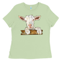 Matcha baby cashmere goat Ladies Tee - LillyAllenDesigns