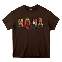 Chocolate Brown nana claus lady of guadalupe Heavy Core Tee - Jasminsmagicworld