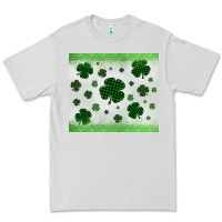 Dove Grey shamrock Premium Tee - MaliasSmallBusiness