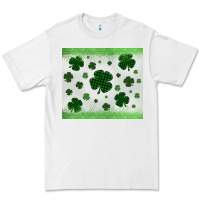White shamrock Premium Tee - MaliasSmallBusiness