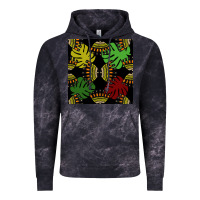 Cloud Black african and leaf seamless pattern Vintage Hoodie - BundleAndBundleShop