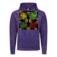 Cloud Purple african and leaf seamless pattern Vintage Hoodie - BundleAndBundleShop