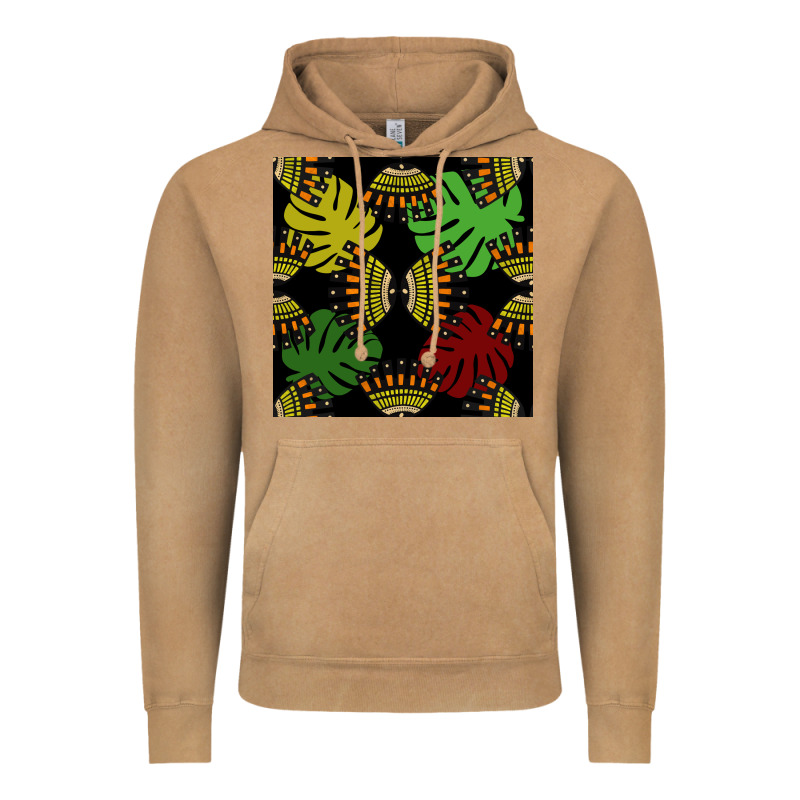 African And Leaf Seamless Pattern Vintage Hoodie by BundleAndBundleShop | Teevron