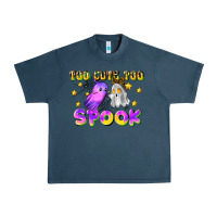 Midnight Navy too cute too spook Urban Heavy Tee - LillyAllenDesigns