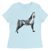 Baby Blue Tennessee Walking Horse Ladies Tee - LillyAllenDesigns