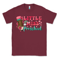 Burgundy little miss preschool Classic Tee - BundleAndBundleShop