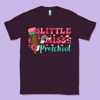 Little Miss Preschool Classic Tee Designed By Bundleandbundleshop