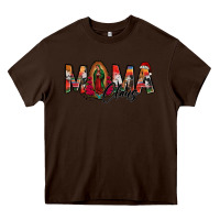 Chocolate Brown mama claus lady of guadalupe Heavy Core Tee - Jasminsmagicworld