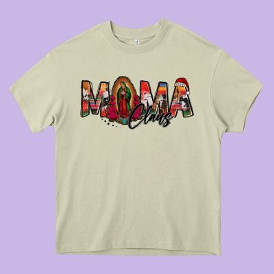 Mama Claus Lady Of Guadalupe Heavy Core Tee Designed By Jasminsmagicworld
