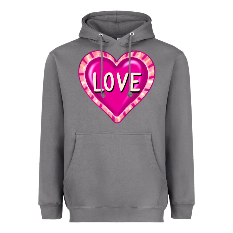 Valentine's Day Hearts Heavyweight Hoodie by FaDigitalArtStudio | Teevron