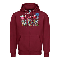 Burgundy Nurse mom Mother's Day Zipper Hoodie - HowdyJamesFarm