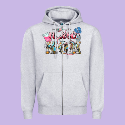 Nurse Mom Mother's Day Zipper Hoodie Designed By Howdyjamesfarm