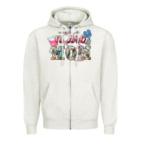 Oatmeal Heather Nurse mom Mother's Day Zipper Hoodie - HowdyJamesFarm