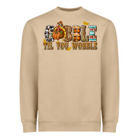 Mushroom Gobble Til You Wobble with Turkey Heavyweight Sweatshirt - texasbilliewilder