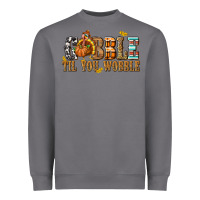 Storm Gobble Til You Wobble with Turkey Heavyweight Sweatshirt - texasbilliewilder
