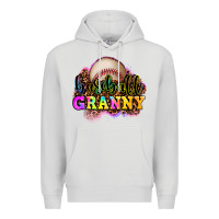 Dove Grey baseball granny Premium Hoodie - OliviaCreatesArt
