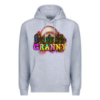 Heather Grey baseball granny Premium Hoodie - OliviaCreatesArt