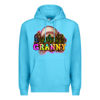 Ocean Blue baseball granny Premium Hoodie - OliviaCreatesArt