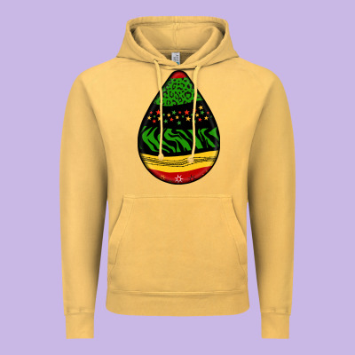 Teardrop African Pattern Vintage Hoodie Designed By Bundleandbundleshop