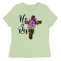 Matcha he is risen matthew 28 6 Ladies Tee - Jasminsmagicworld
