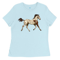 Baby Blue Appaloosa Horse Ladies Tee - LillyAllenDesigns