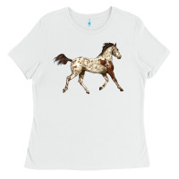 White Appaloosa Horse Ladies Tee - LillyAllenDesigns