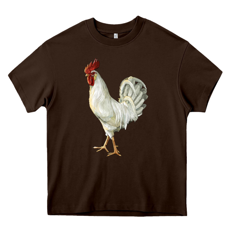 Leghorn Rooster Heavy Core Tee by LillyAllenDesigns | Teevron