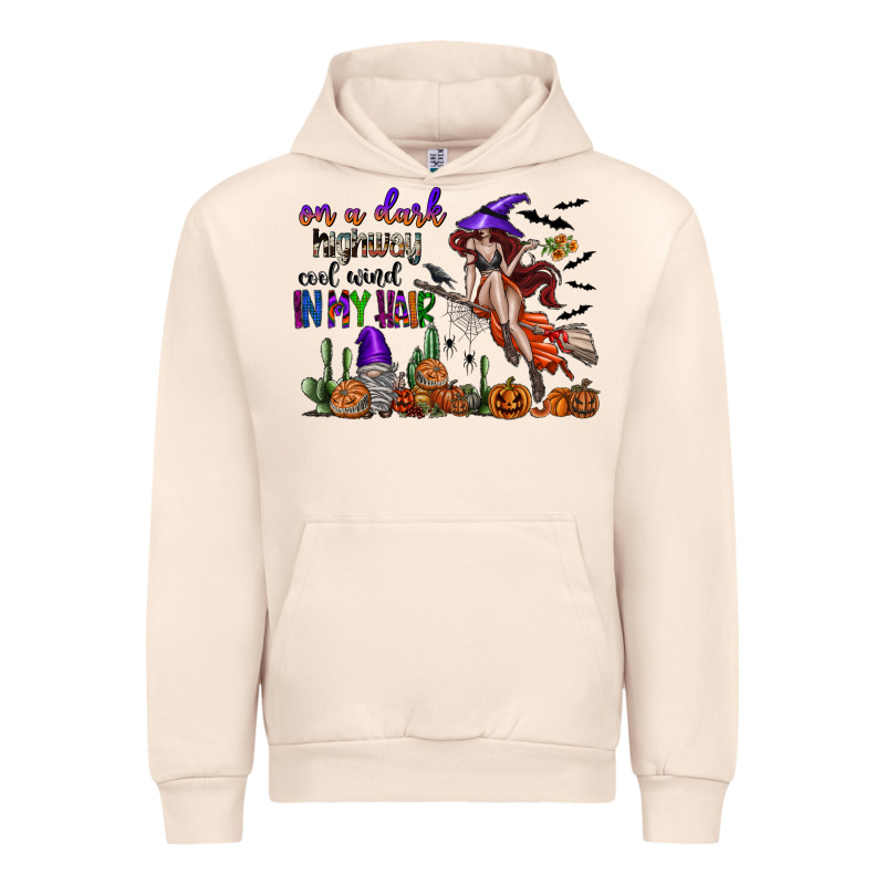 On A Dark Highway Cool Wind In My Hair Urban Hoodie by SublimationCraftShop | Teevron