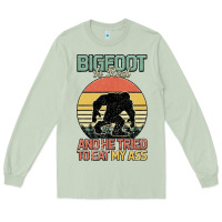 Matcha Bigfoot is real and he tried to eat my ass Long Sleeve Tee - Bettercallsaul