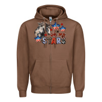 Chestnut Oh my stars horse 4th of july Zipper Hoodie - CowGirlArtShop