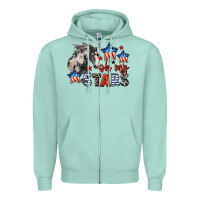 Seafoam Oh my stars horse 4th of july Zipper Hoodie - CowGirlArtShop