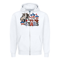 White Oh my stars horse 4th of july Zipper Hoodie - CowGirlArtShop