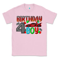 Bubblegum Pink birthday boy 4 Classic Tee - BundleAndBundleShop