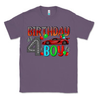 Lavender birthday boy 4 Classic Tee - BundleAndBundleShop