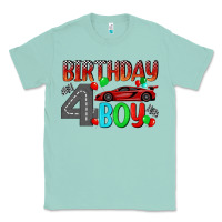 Seafoam birthday boy 4 Classic Tee - BundleAndBundleShop