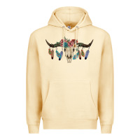 Pina Colada Texas Longhorn Bull Skull Premium Hoodie - JahusDesignShop