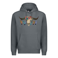 Rock Texas Longhorn Bull Skull Premium Hoodie - JahusDesignShop