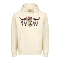 Sandshell Texas Longhorn Bull Skull Premium Hoodie - JahusDesignShop