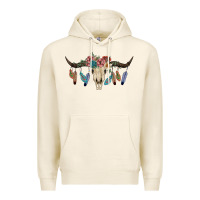 Tofu Texas Longhorn Bull Skull Premium Hoodie - JahusDesignShop
