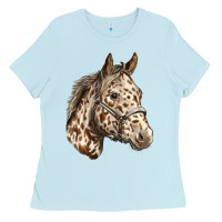 Baby Blue appaloosa horse Ladies Tee - LillyAllenDesigns