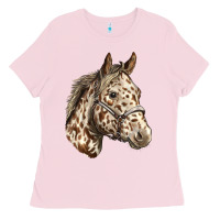 Bubblegum Pink appaloosa horse Ladies Tee - LillyAllenDesigns