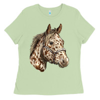 Matcha appaloosa horse Ladies Tee - LillyAllenDesigns